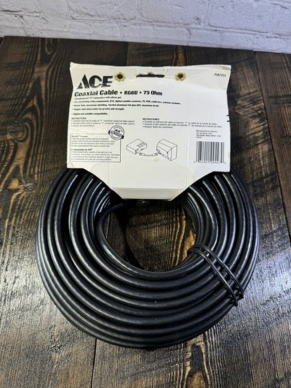 Digital Satellite Coaxial Cable Tv VCR RCA Subwoofer CL2 Cable RG6/U 75ohm 100ft - Picture 2 of 5